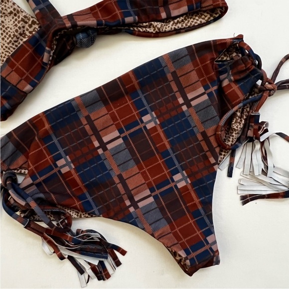 acacia plaid swimsuit bikini - Picture 6 of 8